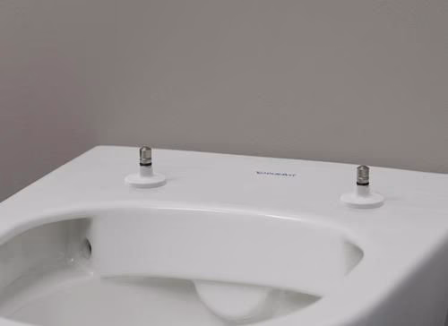 Duravit Wand-WC Set 540 mm D-Neo Weiß, Tiefspüler rimless, WC-Sitz mit Absenkautomatik, inklusive Durafix