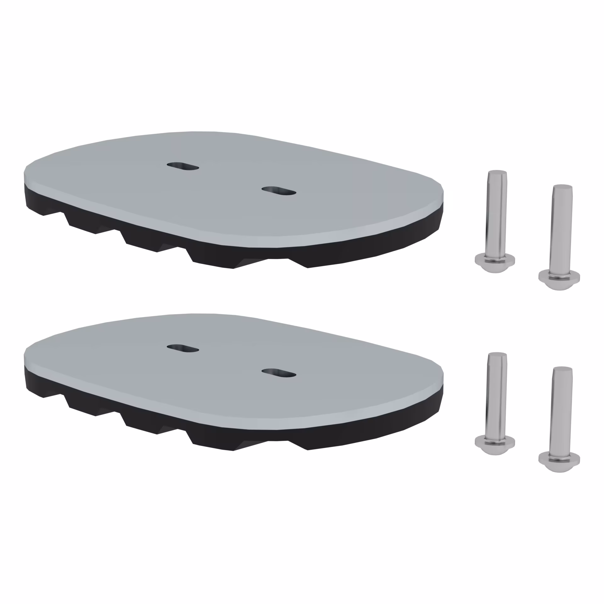 Zusatzbild des Artikels nivello®-Fußplatte für Gitterroste 126x89 mm Zusatzbild des Artikels nivello®-Fußplatte für Gitterroste 126x89 mm aus Steigtechnik Zubehör & Ersatzteile