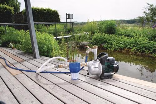 Detailbild 4015157 Gartenpumpe P 3300 Gewinde 3300 l/h 45m 4,5bar 900W Grauguss 25,4mm (1Zoll) Innengewinde METABO