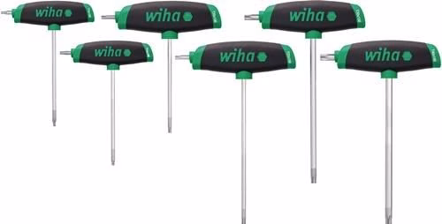 Jeu de tournevis TORX® WIHA 364DSK T10-T30 avec entraînement latéral, 6 pièces Jeu de 6 tournevis à poignée en T 364DSK T10-T30 TORX® à entraînement latéral, WIHA, de la catégorie tournevis, numéro d'article 4000825311