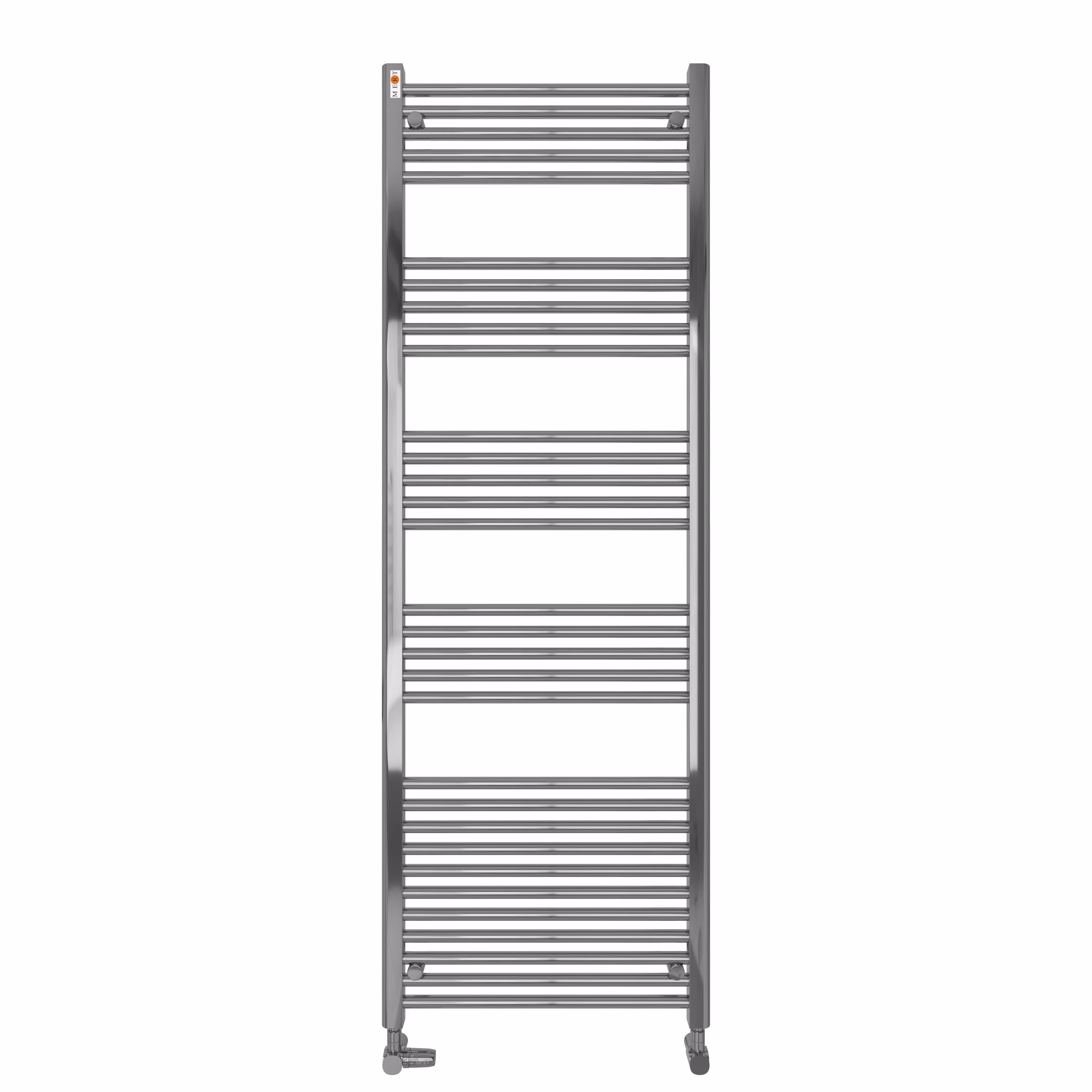 MERT Austausch Badheizkörper S, Chrom gerade, 400x1600mm, Standard re/li Anschluss