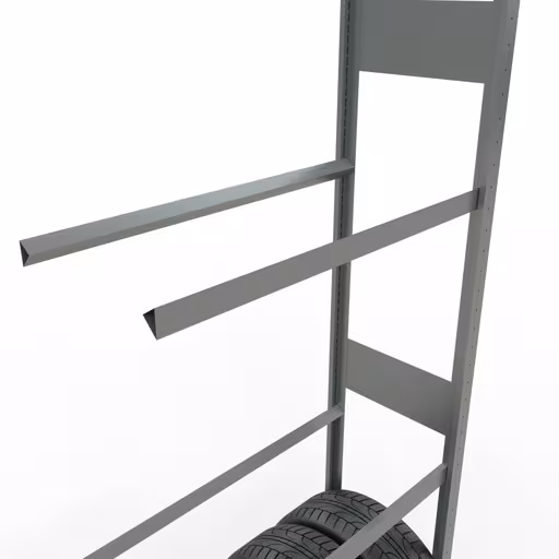 Produktbild Nr 12 des Artikels Anbauregal, Räder-/Reifenregal, 4500 x 900 x 400 mm, verzinkt, 6 Lagerebenen á 150 kg Fachlast pro Ebene Abbildung Nr 12 des Artikels Anbauregal, Räder-/Reifenregal, 4500 x 900 x 400 mm, verzinkt, 6 Lagerebenen á 150 kg Fachlast pro Ebene aus der Produktgruppe Fachbodenregale von der Marke Schulte Lagertechnik