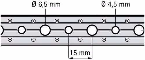 Technische Zeichnung 4042761 Montageband kunststoffummantelt, 10 m 19 x 3,0 mm WALRAVEN