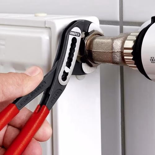 Detailbild 3979695 Wasserpumpenzange Alligator® Länge 180mm Spannweite 36mm poliert Kunststoff-Überzug KNIPEX
