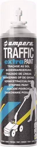 12 pezzi - TRAFFIC EXTRA PAINT® 500 ml vernice spray bianca per segnaletica orizzontale del marchio Ampere Spray per segnaletica orizzontale TRAFFIC EXTRA PAINT® 500 ml AMPERE della categoria spray per segnaletica con codice articolo 4000349143