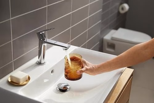 Hansgrohe Einhebel-Waschtischmischer REBRIS E 110 CoolStart ohne Ablaufgarnitur chrom