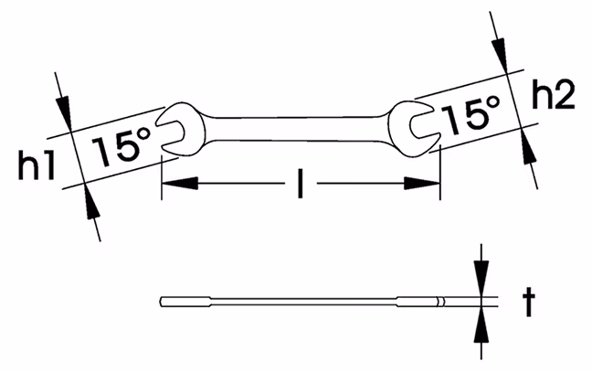 Den Artikel Doppelmaulschlüssel DIN 3110, ELORA-100 bei qpool24 kaufen Doppelmaulschlüssel DIN 3110, ELORA-100 von der Marke ELORA aus der Kategorie Maulschlüssel