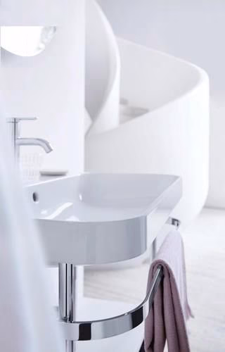 Duravit C.1 Einhebel-Waschtischmischer M ohne Zugstange, Chrom Hansgrohe
