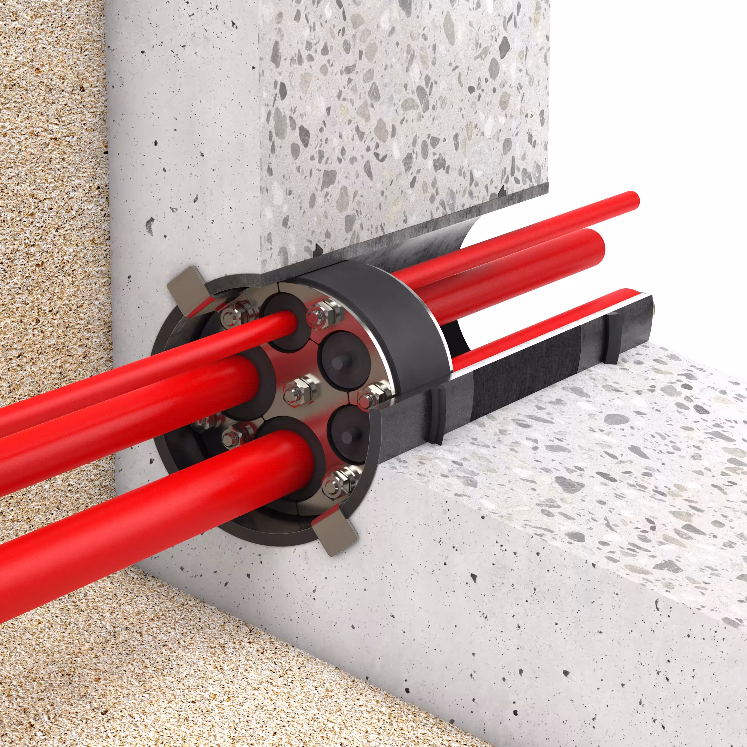 Gummi-Press-Dichtung ZS 200 GPD200/G/40/ZS/V2A/EPDM/3x(22-54)+4x(4-25)+3x(4-20) mit der Artikelnr. 485220054324 Gummi-Press-Dichtung ZS 200 GPD200/G/40/ZS/V2A/EPDM/3x(22-54)+4x(4-25)+3x(4-20) von UGA System-Technik aus der Kategorie Mauerdurchführungen