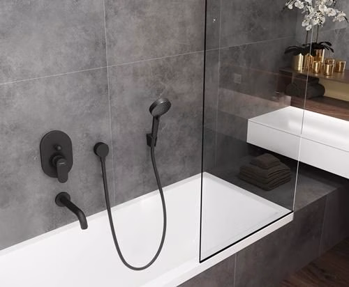 Hansgrohe wandhouder Porter S voor handdouches mat zwart