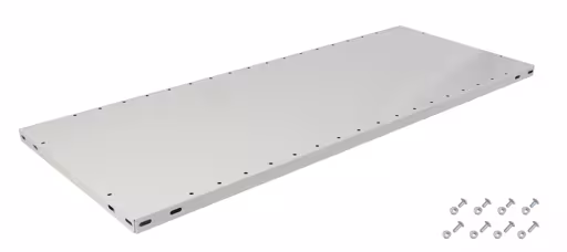 Zusatz-Fachboden MULTIplus150 1000x500 mm, RAL 7035 lichtgrau, inkl. 8 Schauben + Muttern aus der Kategorie Zubehör mit der Artikelnummer 37250-A