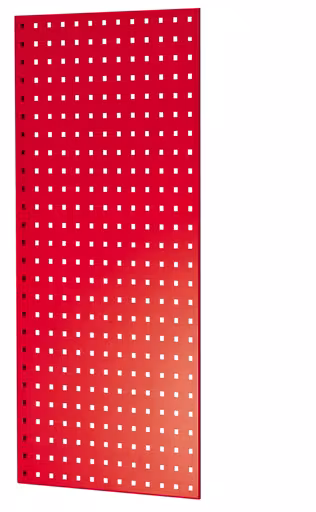 Lochplatten-Seitenblende, 90 x 1000 x 500 mm (H x T), RAL 3000 feuerrot aus der Kategorie Zubehör mit der Artikelnummer 35667-R
