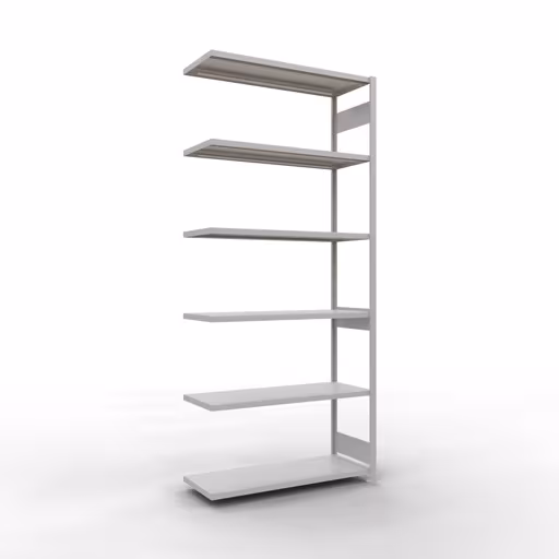 Anbauregal, Fachbodenregal Stecksystem MULTIplus250, 3000 x 1300 x 500 mm (HxBxT), 7 Fachböden, Längenriegel, RAL 7035 lichtgrau von der Marke Schulte Lagertechnik Anbauregal, Fachbodenregal Stecksystem MULTIplus250, 3000 x 1300 x 500 mm (HxBxT), 7 Fachböden, Längenriegel, RAL 7035 lichtgrau aus der Kategorie Anbauregal mit der Artikelnummer 32857-130-LR