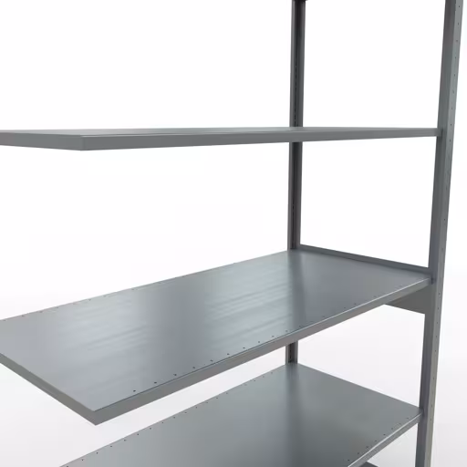 Anbauregal, Fachbodenregal Stecksystem MULTIplus150, 2500 x 1300 x 600 mm (HxBxT), 6 Fachböden, Längenriegel, verzinkt mit der Artikelnr. 12766-130-LR Anbauregal, Fachbodenregal Stecksystem MULTIplus150, 2500 x 1300 x 600 mm (HxBxT), 6 Fachböden, Längenriegel, verzinkt von Schulte Lagertechnik aus der Kategorie Stecksystem