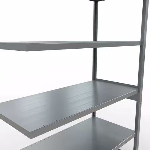 Abbildung Nr 15 des Artikels Anbauregal, Fachbodenregal Stecksystem MULTIplus250, 2500 x 1300 x 600 mm (HxBxT), 6 Fachböden, Längenriegel, verzinkt aus der Produktgruppe Stecksystem von der Marke Schulte Lagertechnik