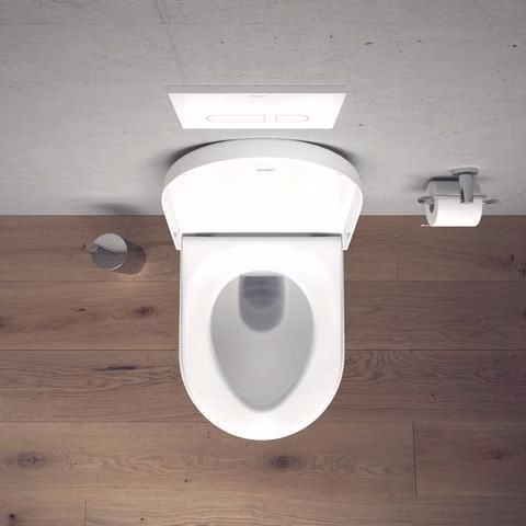 WC-Sitz mit SoftClose Scharniere Edelstahl, weiß Duravit