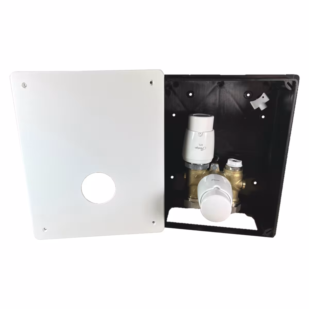 Regelbox TH-RTL Ventil | Raumthermostat & Rücklauftemperaturbegrenzer für Warmwasser Fußbodenheizung von der Marke HoWaTech Regelbox TH-RTL Ventil | Raumthermostat & Rücklauftemperaturbegrenzer für Warmwasser Fußbodenheizung aus der Kategorie Fußbodenheizungs-Regelung & Elektrik mit der Artikelnummer 902064