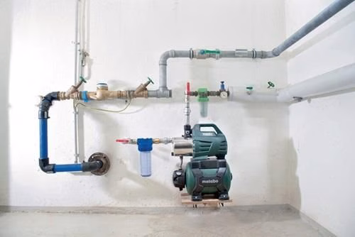 Detailbild 4011645 Hauswasserwerk HWW 6000/25 Inox 6000 l/h 55m 8m 1300W STA 24l METABO