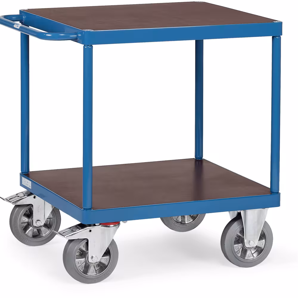 Tischwagen 12497 Tragkraft obere Ladefläche 500 kg. 2 Lenk- und 2 Bockrollen von der Marke Fetra Tischwagen 12497 Tragkraft obere Ladefläche 500 kg. 2 Lenk- und 2 Bockrollen aus der Kategorie Tischwagen mit der Artikelnummer 12497