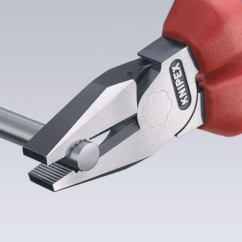 Detailbild 4033662 Kraftkombizange Länge 180mm verchromt Mehrkomponenten-Hüllen VDE KNIPEX