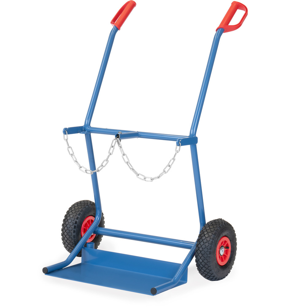 Stahlflaschenkarre 52204L Luftbereifungvon der Marke Fetra Stahlflaschenkarre 2x204 aus Stahlrohr geschweißt aus der Kategorie Karren mit der Artikelnummer 52204L, Roller, Fahrzeug, Rasenmäher, Werkzeug, Wagen