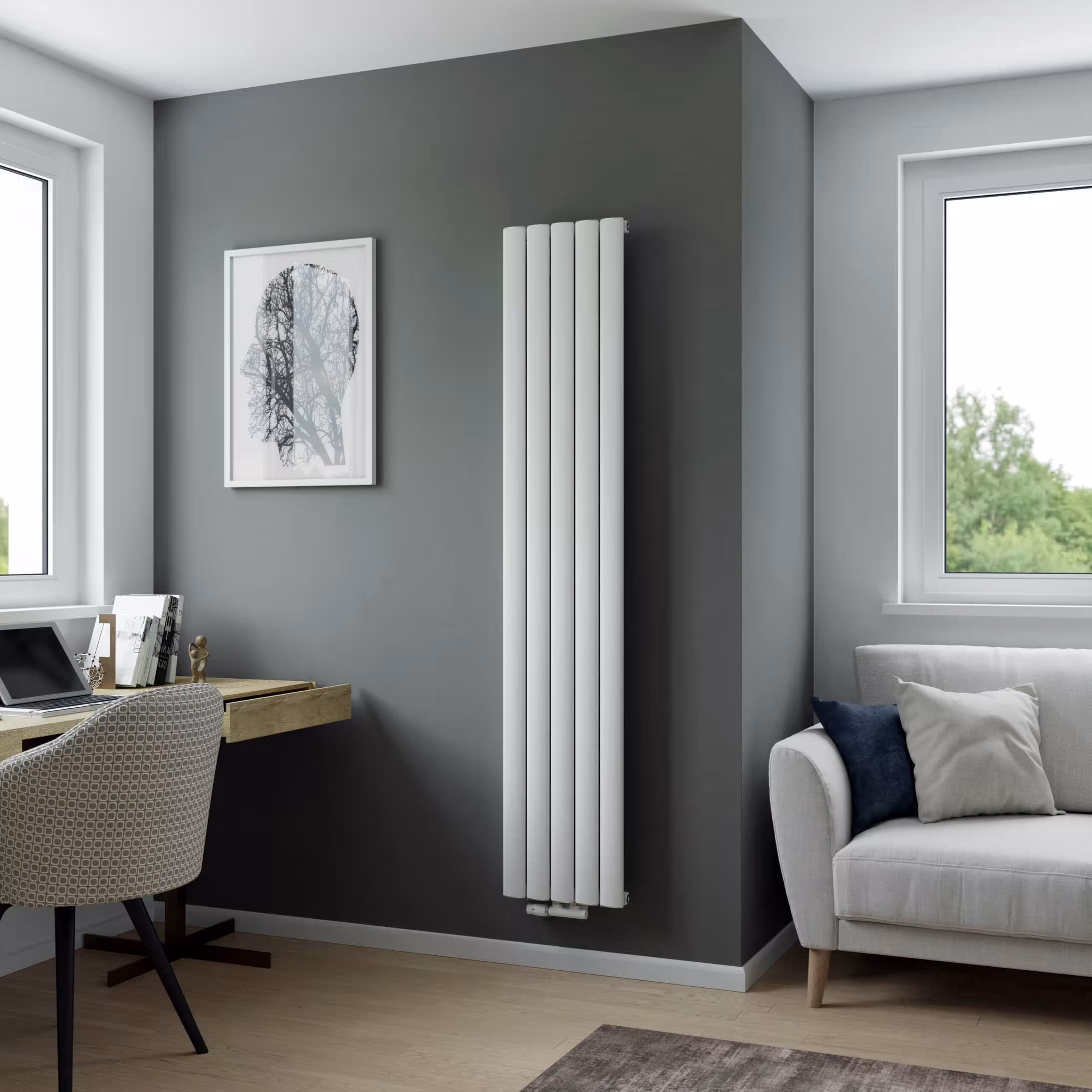 Aluminiumheizkörper Novus 1800 mm x 345 mm 815 Watt Mittenanschluss Weiß Struktur von der Marke Ximax Ximax Aluminiumheizkörper Novus Mittenanschluss Weiß Struktur Typ Größe: 1800x345 mm aus der Kategorie Aluminium-Heizkörper mit der Artikelnr. 11633