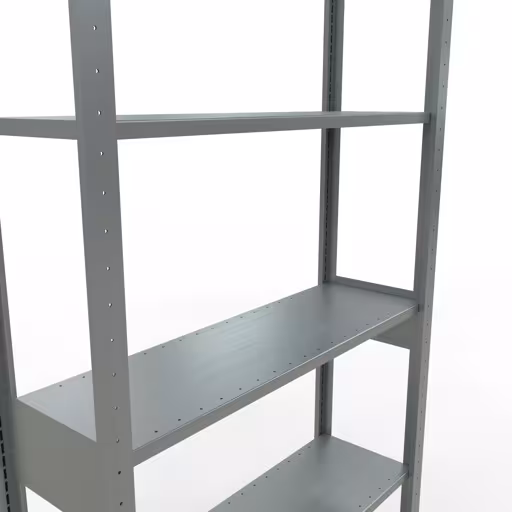 Produktbild Nr.15 des Artikels Grundregal, Fachbodenregal Stecksystem MULTIplus150, 2500 x 1000 x 300 mm (HxBxT), 6 Fachböden, Längenriegel, verzinkt aus der Produktreihe Stecksystem von der Marke Schulte Lagertechnik