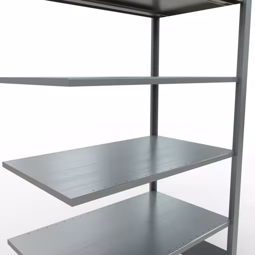 Abbildung Nr 8 des Artikels Anbauregal, Büro-Fachbodenregal Stecksystem MULTIplus150, 2000 x 1000 x 600 mm (HxBxT), 6 Fachböden, Längenriegel, verzinkt, ohne Mittelanschlag aus der Produktgruppe Büroregale von der Marke Schulte Lagertechnik