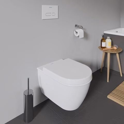 Detailbild 4002823 WC-Sitz mit SoftClose Scharniere Edelstahl, weiß Duravit