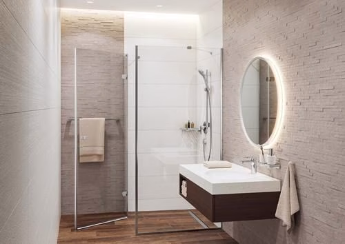 Detailbild 4038213 Hansgrohe Einhebel-Waschtischmischer VERNIS Blend 100 mit Zugstangen-Ablaufgarnitur 1 1/4 Zoll chrom