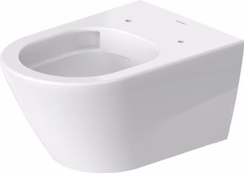 Duravit Wand-WC Set 540 mm D-Neo Weiß, Tiefspüler rimless, WC-Sitz mit Absenkautomatik, inklusive Durafix