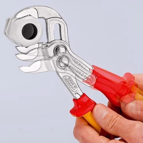 Wasserpumpenzange Cobra® Länge 250mm Spannweite 46mm verchromt VDE 2K-Hülle KNIPEX