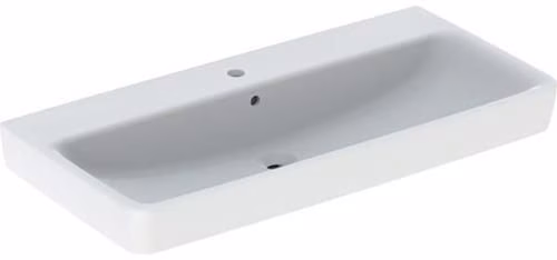 Lavabo Renova Plan avec trou de robinetterie et trop-plein, blanc, marque GEBERIT Lavabo Renova Plan avec trou de robinetterie et trop-plein, blanc, GEBERIT, de la catégorie Lavabos et Vasques