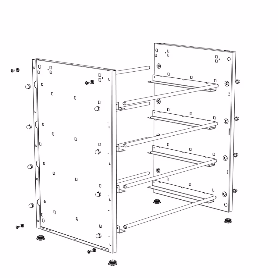 Regalmodul von der Marke Ortwein aus der Produktreihe Werkstattausstattung