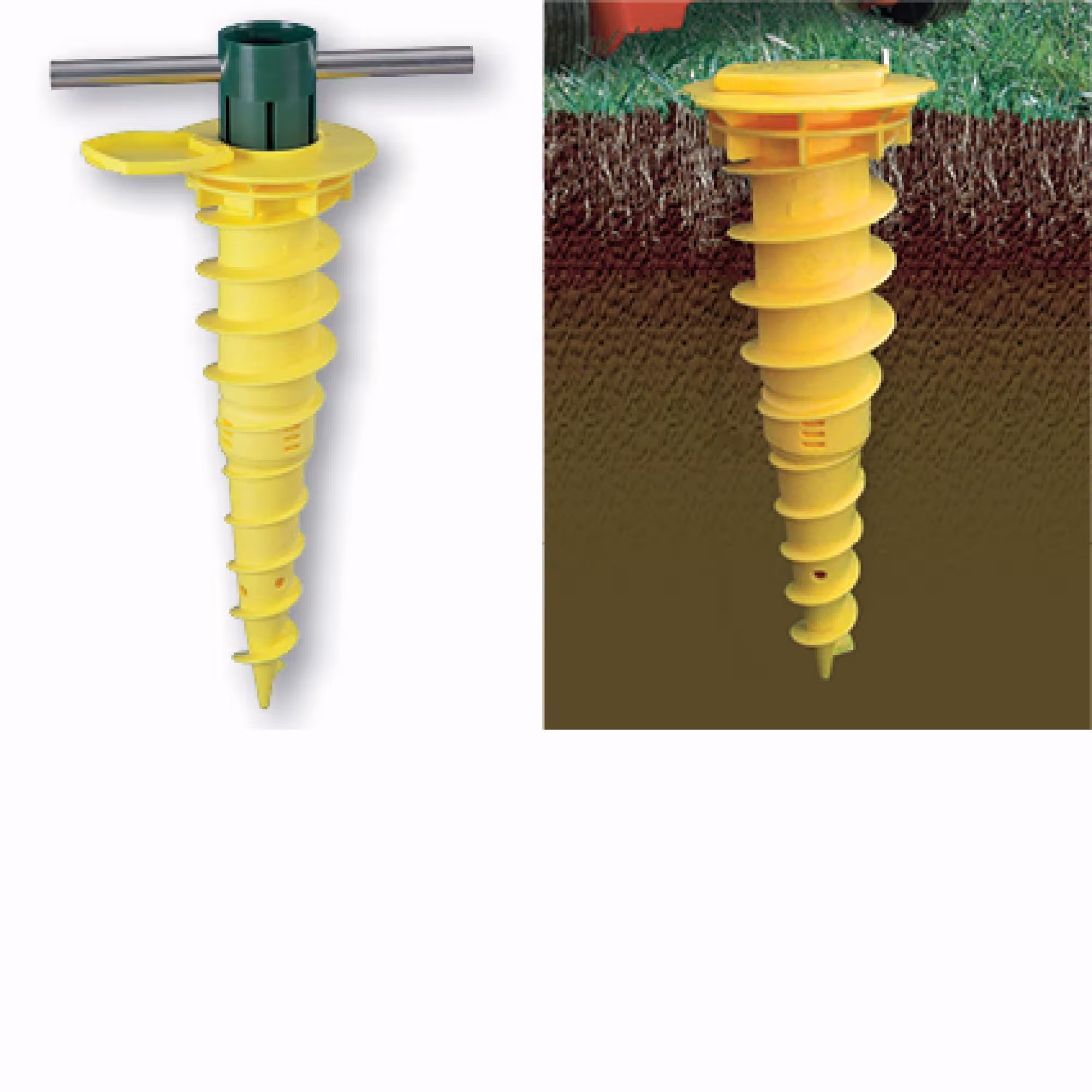 JUWEL DUO-Boden-Schraubanker und Eindreh-Bodenhülse Typ Ausführung: DUO-Boden-Schraubanker zum Eindrehen oder Betonieren aus der Kategorie Gartenausstattung Ersatzteile mit der Artikelnr. 30026