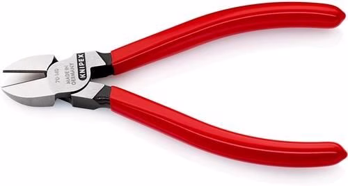 Seitenschneider Länge 140mm Kopf poliert Kunststoff-Überzug KNIPEX