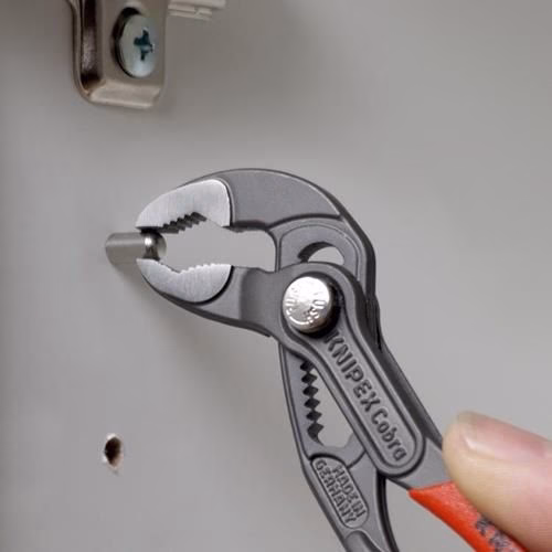 Detailbild 3982968 Wasserpumpenzange Cobra® Länge 125mm Spannweite 27mm poliert Kunststoff-Überzug KNIPEX