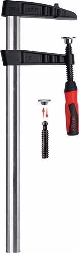 Temperguss-Schraubknecht TGK-2K Spannweite 400 mm Ausladung 120 mm 2K-Griff 35x11 mm BESSEY von der Marke Bessey Temperguss-Schraubknecht TGK-2K BESSEY aus der Kategorie Schraubstock & Zwingen mit der Teilenummer 4000831764