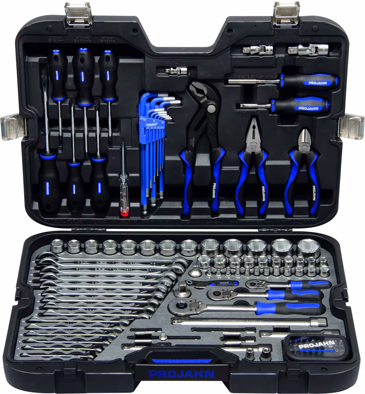 1/4" + 3/8" + 1/2" PROJAHN professional Universal Werkzeugkoffer 122-teilig aus der Kategorie Steckschlüssel Sätze & Einzelteile mit der Artikelnummer 39048201