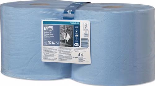 Putztuch TORK 130081 Länge circa 119 mxBreite circa 235mm blau 3-lagig,bedruckt 2x1 Rollen TORK aus der Kategorie Putz- und Wischtücher Handtücher Handtuchrollen mit der Teilenummer 9000469272