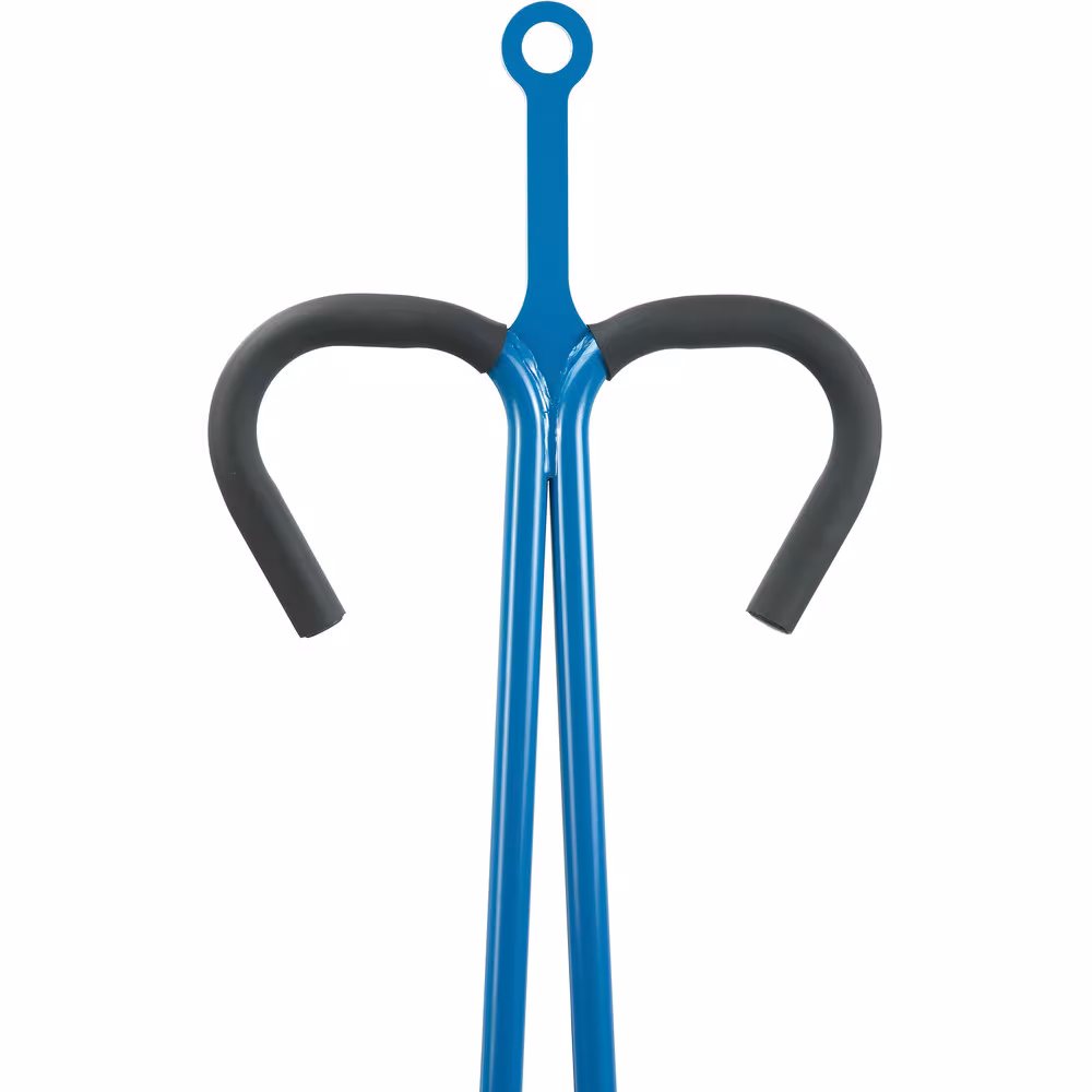 Handpritschenwagen offen mit Zugöse pulverbeschichtet blau RAL 5007, 4 Eckhülsen, Drehschemel-Lenkung mit Kugelkranz von der Marke Fetra aus der Kategorie Handwagen/Pritschenwagen