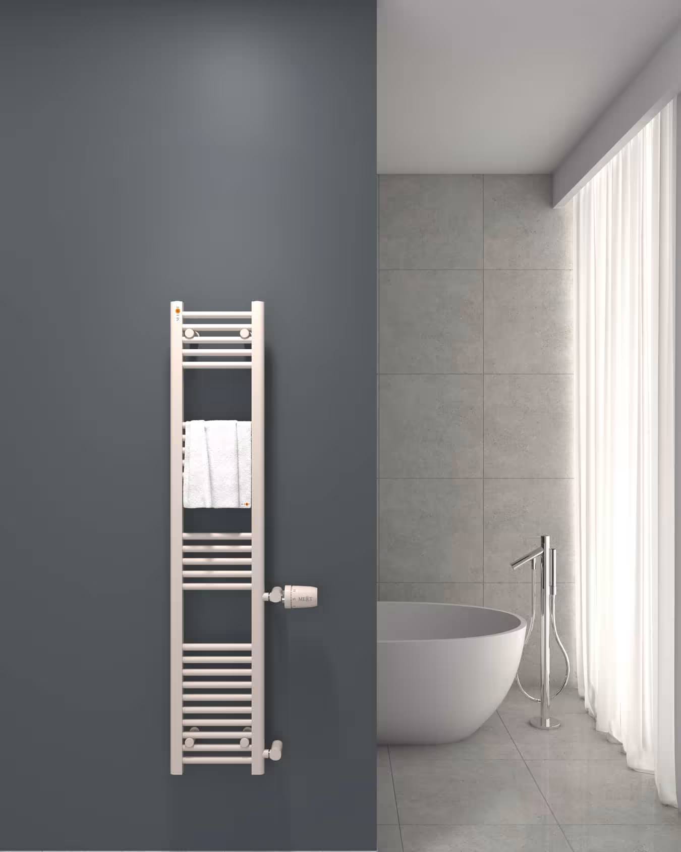 MERT Austausch Badheizkörper weiß gerade, 1000*600 mm, Anschluss an der Seite 500 mm aus der Kategorie Austausch-Heizkörper mit der GTIN 4260289851403 Austausch Badheizkörper weiß gerade, Anschluss an der Seite von der Marke MERT aus der Kategorie Austausch-Heizkörper