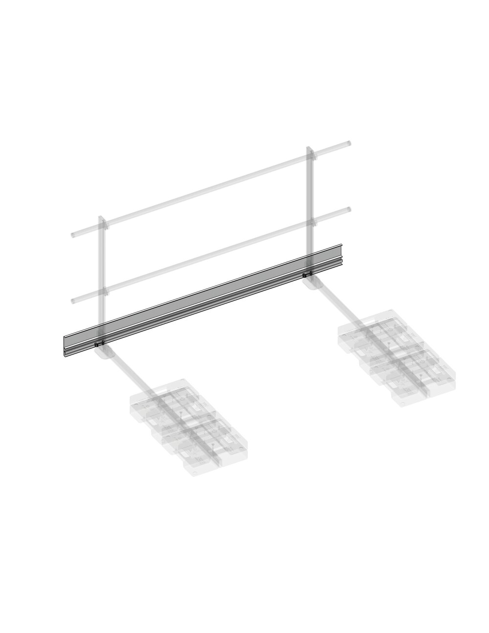 Munk Fußleiste für Ausstiegsgeländer seitlich 2 m freistehend aus der Kategorie Steigtechnik Zubehör & Ersatzteile mit der Artikelnr. 060966