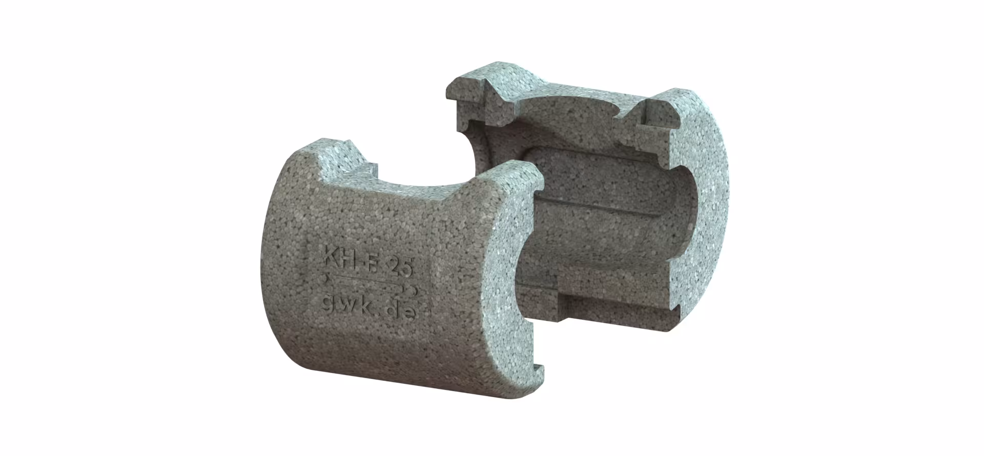 GWK EPP-Box Serie KH-F silbergrau für Kugelhahn mit kurzer Spindel und Innengewinde aus der Kategorie Armaturen-Isolierung