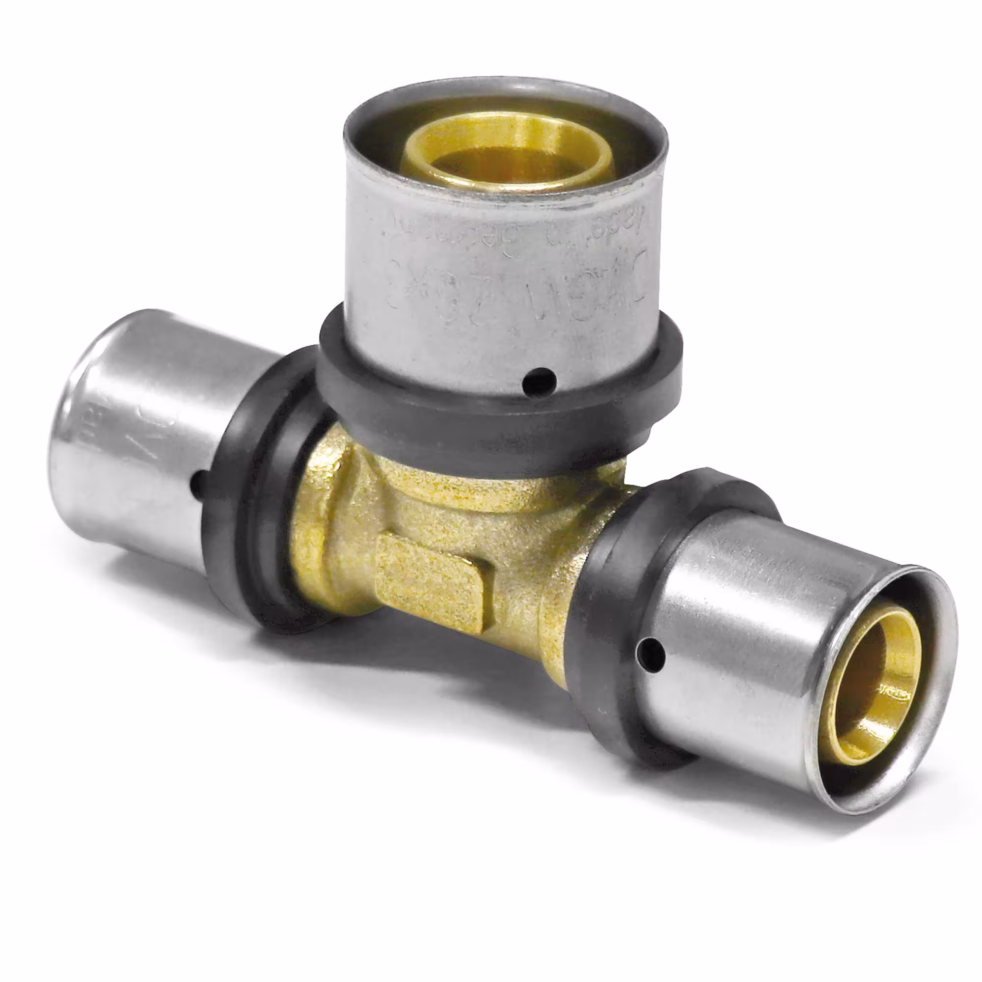 Press-T-Stück Mittelabgang erweitert von Pipetec Press-T-Stück Mittelabgang erweitert aus der Kategorie Pressfittings