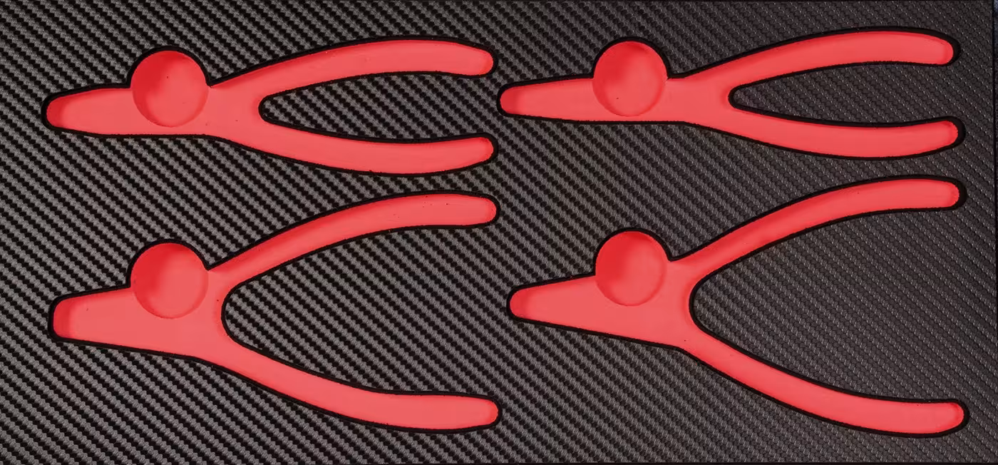 ProForm Einlage leer für Sicherungsringzangen von der Marke PROJAHN Einlage Sicherungsringzangen Typ Variante: ProForm Einlage leer für Sicherungsringzangen aus der Kategorie Ordnungssysteme & Werkstattwagen mit der Artikelnr. 5999-09E