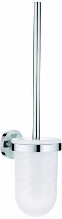 Toilettenbürstengarnitur Essentials Wandmontage, Glas/Metall chrom GROHE aus der Kategorie WC-Bürsten mit der Teilenummer 6000518314
