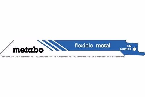Säbelsägeblätter flexible Länge 150 mm Dicke 0,9 mm 14 Teeth per Inch (TPI) Bimetall geschränkt gefräst 100 Stück von der Marke Metabo Säbelsägeblätter flexible metal METABO aus der Kategorie Säbelsägeblatt mit der Teilenummer 8000065736