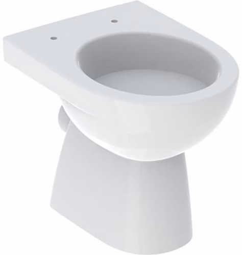 Geberit Renova Stand-WC Tiefspüler, Abgang horizontal teilgeschlossene Form, Tiefe: 49cm, weiß aus der Kategorie Stand-WC mit der Teilenummer 6001006014