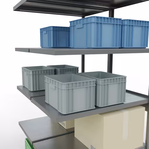 Anbauregal, Doppelregal, Fachbodenregal Stecksystem MULTIplus250, 2500 x 1000 x (2x600) mm (HxBxT), 2x6 Fachböden, Kreuzstrebe, verzinkt aus der Kategorie Doppelregale mit der GTIN 4004514286185 Anbauregal, Doppelregal, Fachbodenregal Stecksystem MULTIplus250, 2500 x 1000 x (2x600) mm (HxBxT), 2x6 Fachböden, Kreuzstrebe, verzinkt von der Marke Schulte Lagertechnik aus der Produktreihe Fachbodenregale